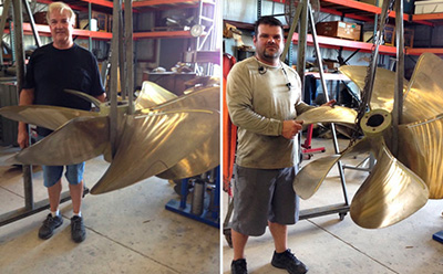 props Dockside pulled off of the American Ambition from Sailfish Point